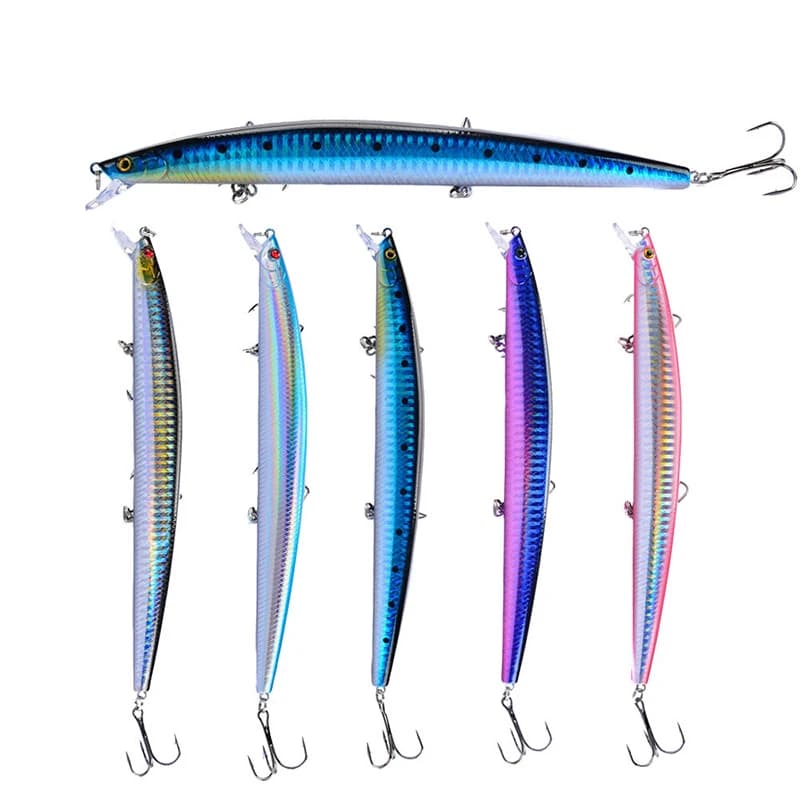 1 pcs large bait for long fish bait for sea fishing 3D bait strong hooks bait for sea fishing
