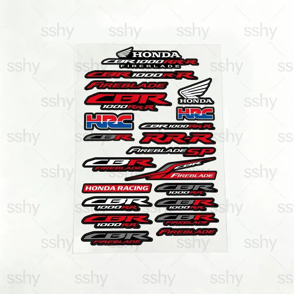 Adesivi Riflettenti per Moto HONDA CBR1000RR-R, Decalcomanie Impermeabili in Vinile per Casco, Serbatoio e Moto
