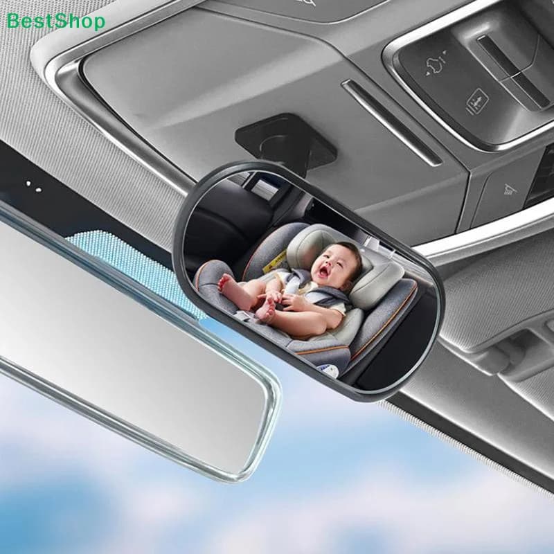 ♬ Specchietto Retrovisore per Auto per Bambini, Specchio di Sicurezza Regolabile per Seggiolino Auto, Specchio Monitor per Neonati con Visione Chiara