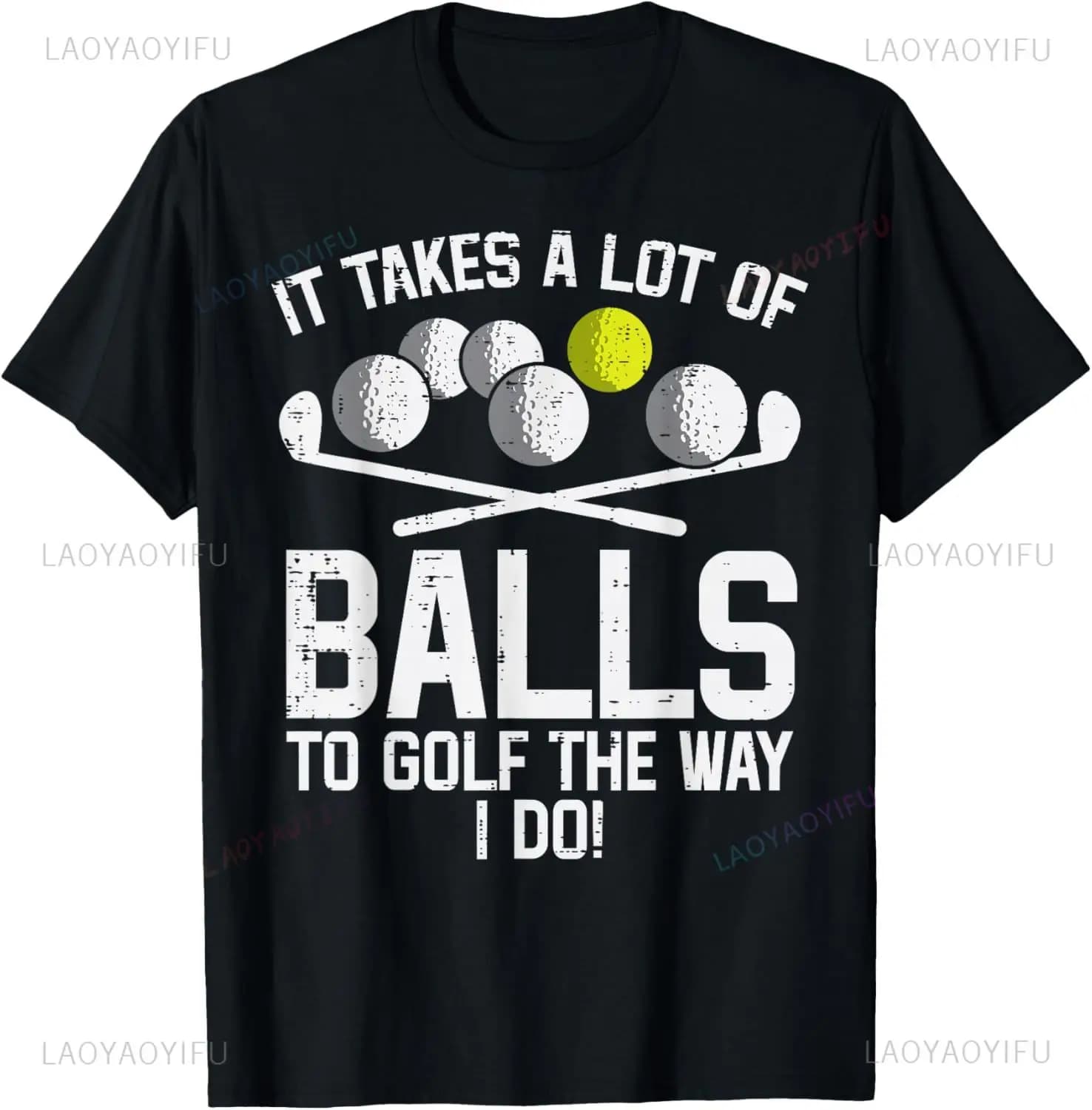 Prendi un sacco di palline per il golf Divertente golf golf golfista T-shirt da uomo unisex estate streetwear top magliette grafiche casual