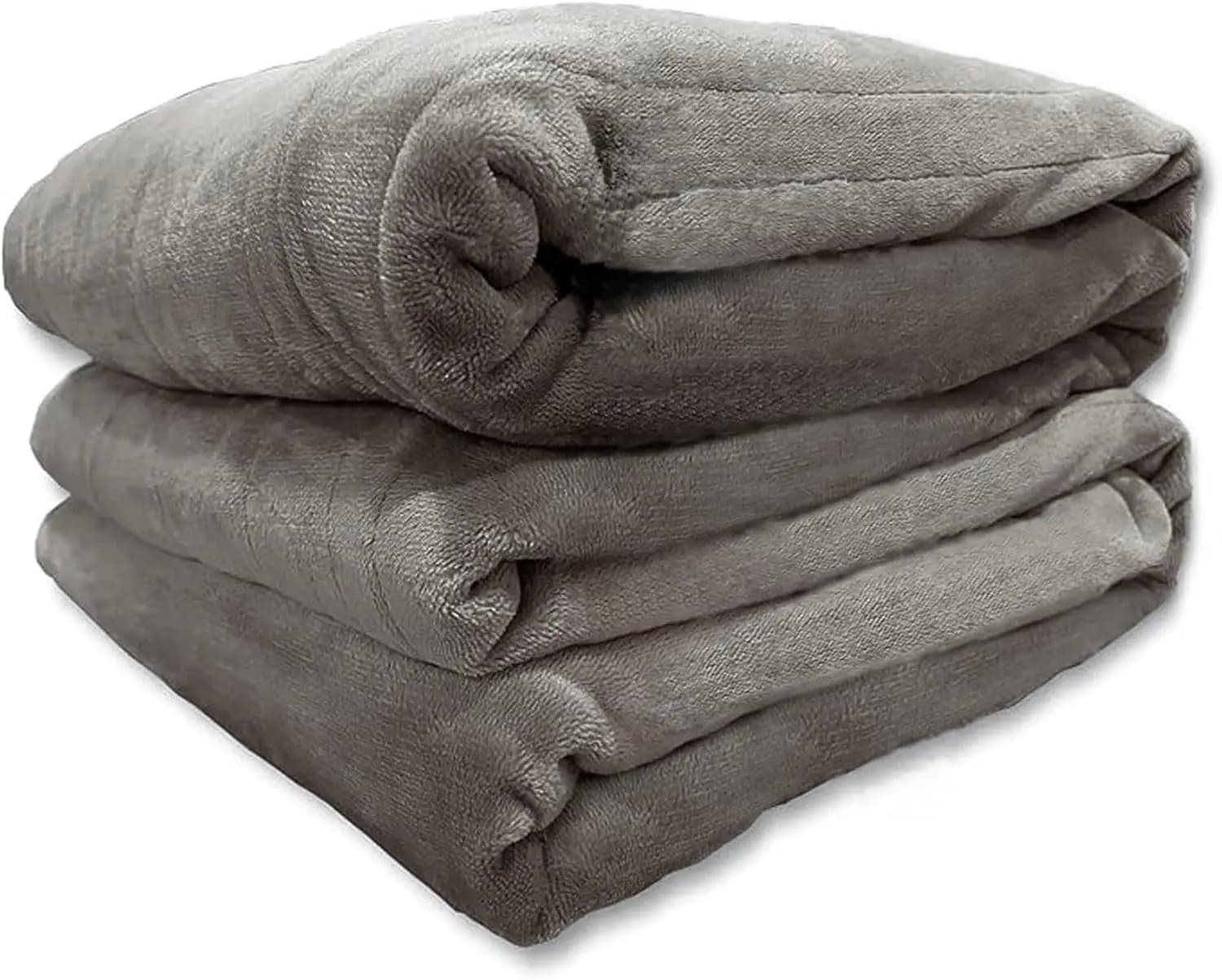 Coperta Elettrica Queen Size con Doppio Controllo, Riscaldamento Rapido, 3 Livelli di Calore, Spegnimento Automatico, Lavabile in Lavatrice, Certificata ETL&FCC, Grigia