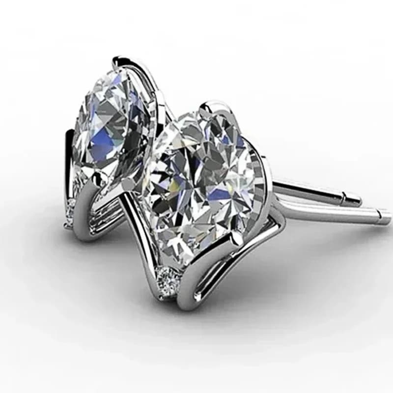Nuovi Orecchini Chic da Donna con Cristalli Rotondi in Zirconia Cubica, Accessori Semplici e Versatili per Ragazze, Gioielli da Indossare Ogni Giorno e per Feste