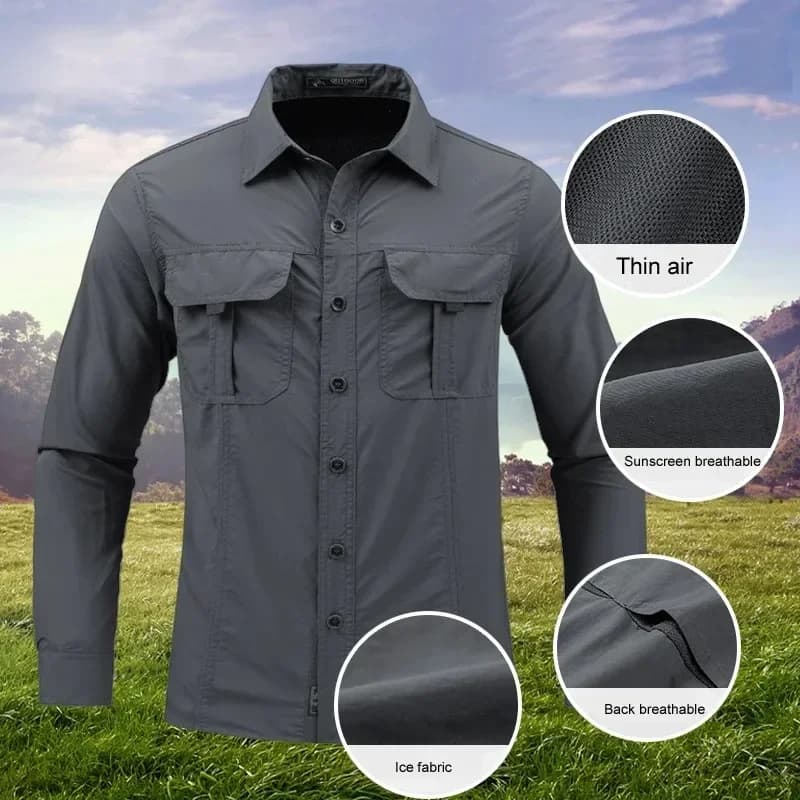 Men Tactical Jacket Spring/Summer New Outdoor Waterproof Shirts Military European Size M-5XL Field Climbing Thin Outwear Hiking