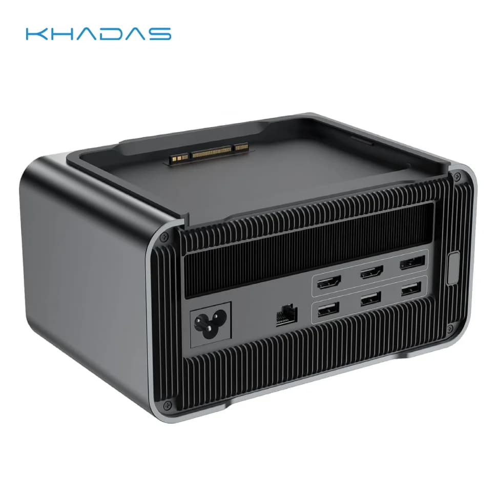 Scheda grafica Khadas Mind GPU desktop RTX 4060 Ti, GDDR6 da 16 GB, dock GPU esterno con altoparlanti per laptop, Thunderbolt 4/3, USB4