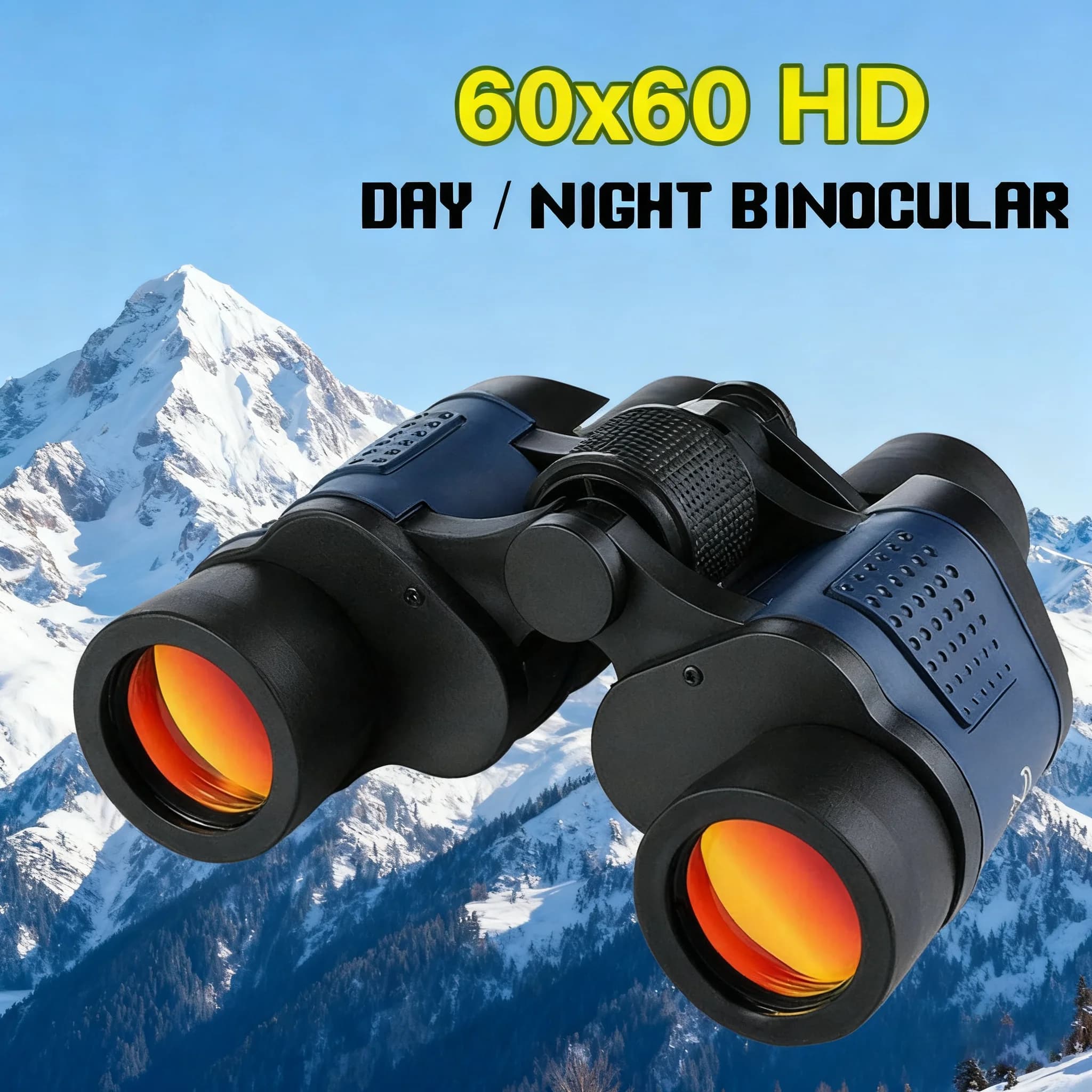Binocolo telescopio ad alta chiarezza 60X60 Potente lente ottica Bak4 Prisma Visione notturna per caccia sportiva da campeggio all'aperto
