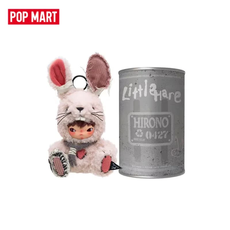 POP MART Hirono Little Hare - Serie di Peluche Pendenti, Blind Box, Decorazione da Scrivania, Giocattoli a Sorpresa, Figure Anime Carine