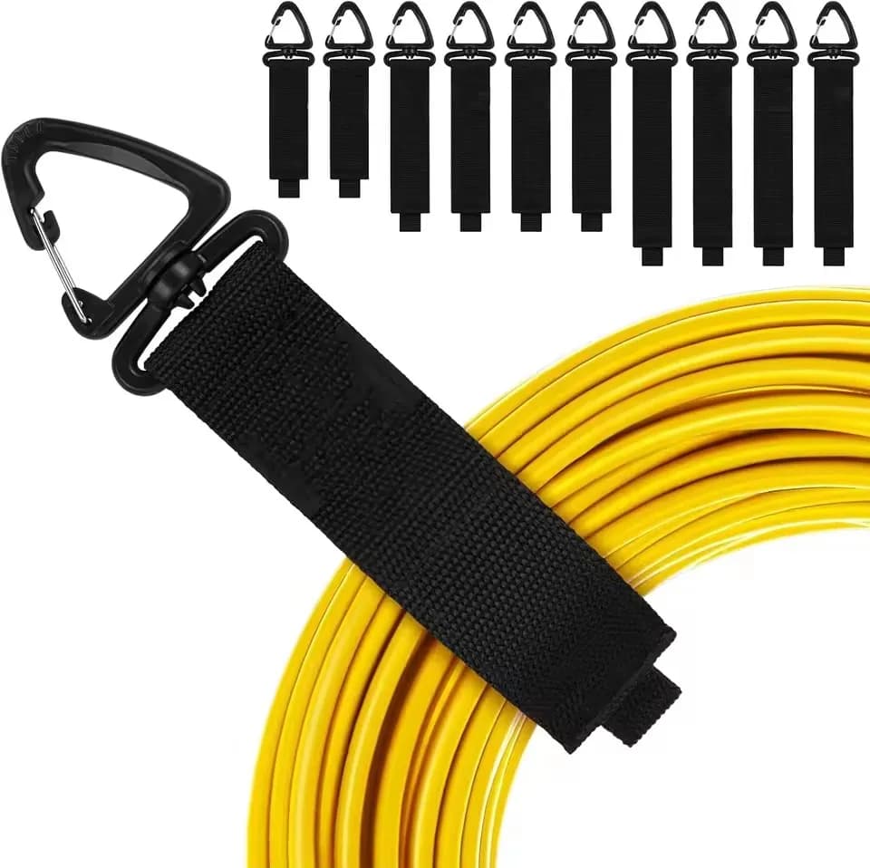 10/5/1 Pezzi Organizzatore Cavi con Fibbia Rotante, Gestione Cavi di Alimentazione, Cinghie in Nylon Resistenti per Cavi e Tubi, Supporto Organizzatore per Auto