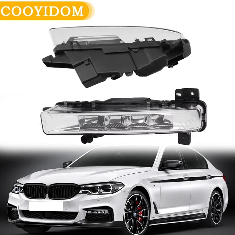 Auto Front bumper Fendinebbia For BMW Series 5 G30 G31 G38 520i 530i 540i 2016-2020 Daylight Lamp 63177349131 63177349132