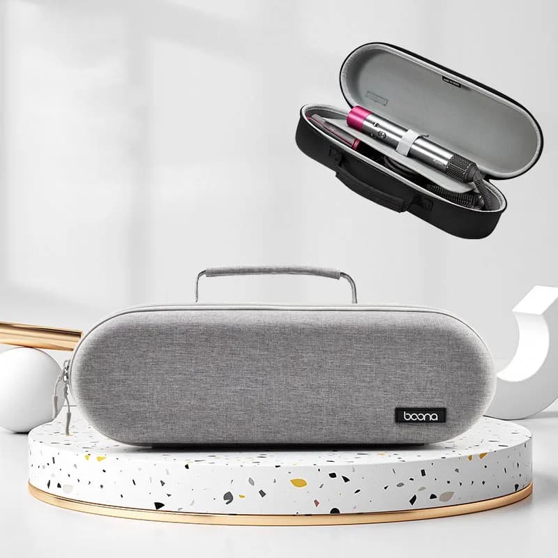Travel protective case with hard shell for hair dryer Dyson Airwrap Styler Hairplate with curling iron