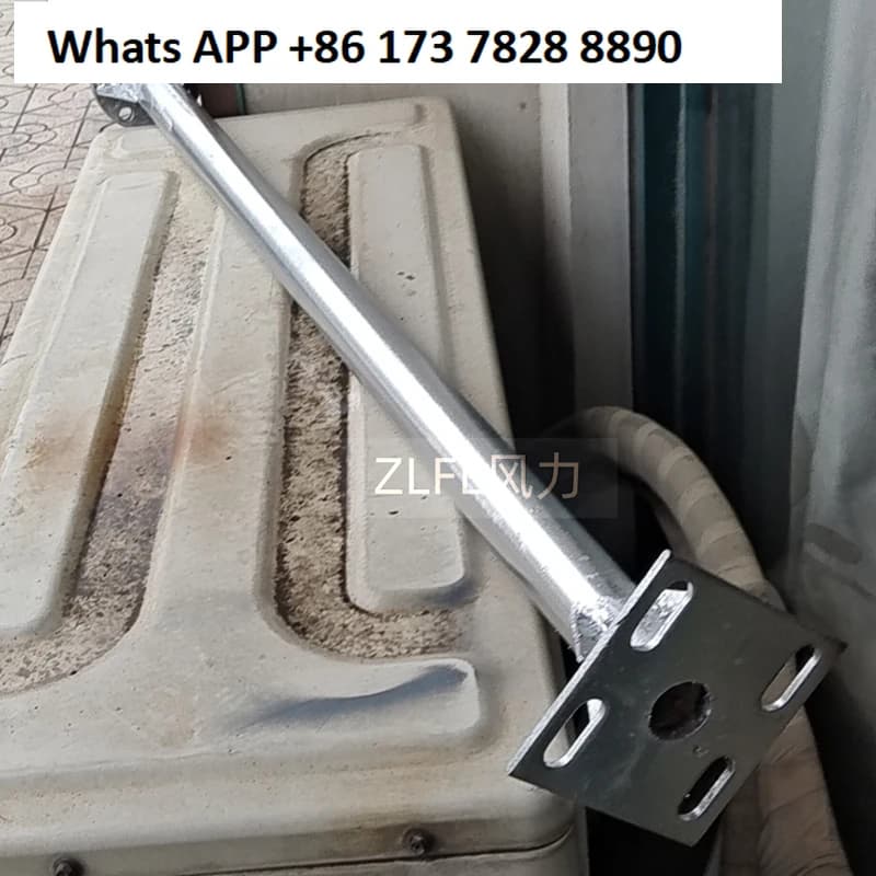 Household wind turbine pole pole column bracket monitoring pole cable display stand painted steel pipe