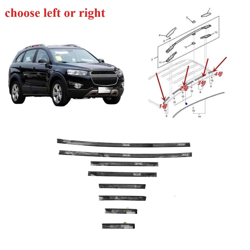 1 pezzo di gomma per lavandino del tetto per Chevrolet Captiva 2014 Guarnizione guarnizione per Captiva 2012 Accessori per guarnizioni per stratificazione del tetto