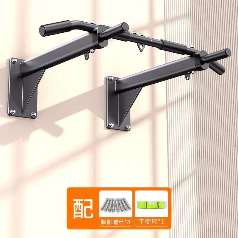 Indoor Wall‑Mounted Single Pull‑Up Parallel Bar, Home Fitness Rack for Upper‑Body Strength Training Bodyweight Workout Practice