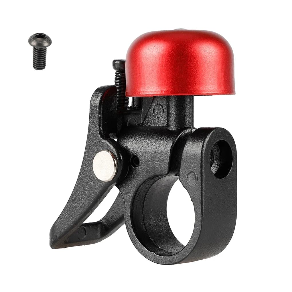 Campanello per scooter elettrico in lega di alluminio Anello per clacson Campane per ingranaggi Accessori Suoneria Parte resistente all'usura per M365 Pro 1S Rosso