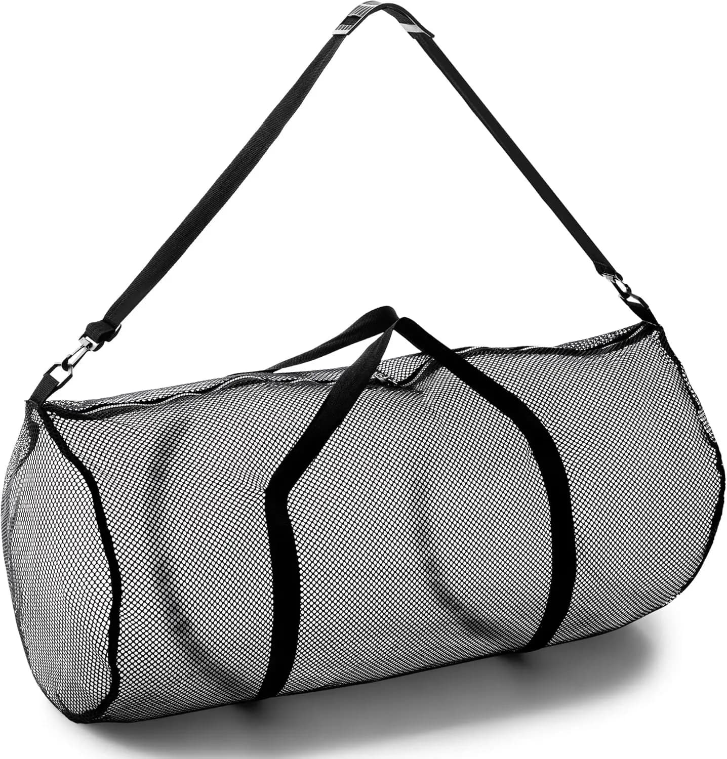 Oversize mesh bag 15' x 36' with zipper and adjustable shoulder strap - Gym, sport, laundry and travel