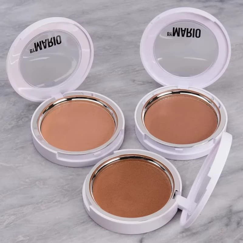 5g Mario Silky Matte Bronzer, Polvere Fissante per il Trucco, Contouring a Lunga Durata, Correttore Modellante Viso, Palette Ombretto Naso