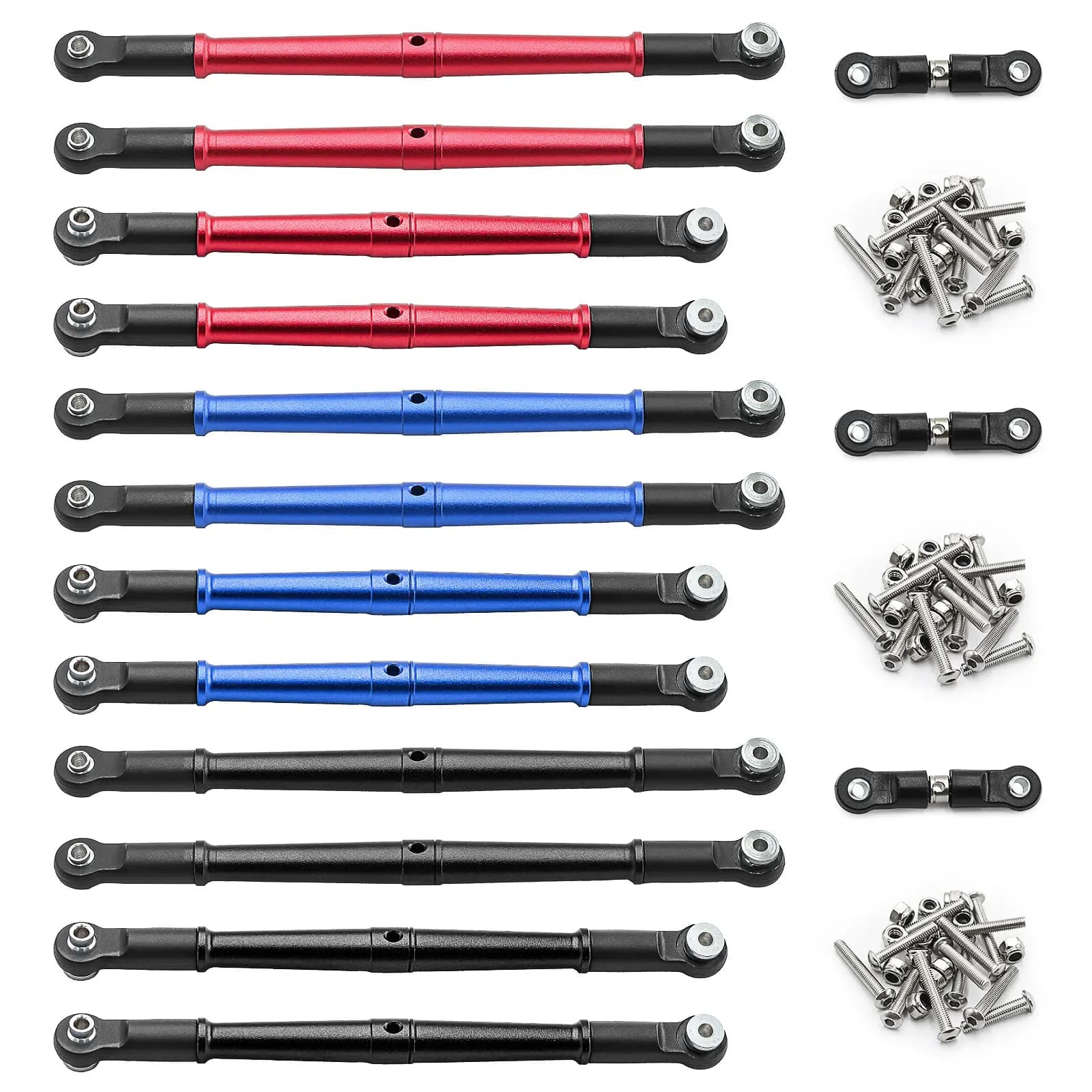 Metal Steering Tie Rod Set for ARRMA 1/7 Big Rock Fireteam 6S BLX 1/8 Kraton Outcast Notorious 6S BLX RC Car Upgrade Parts