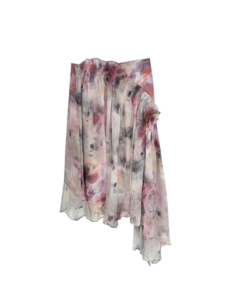 Gonna Floreale Elegante per Donne, Moda Primaverile, Adatta per il Lavoro, per Corpo a Forma di Pera, Forever 2