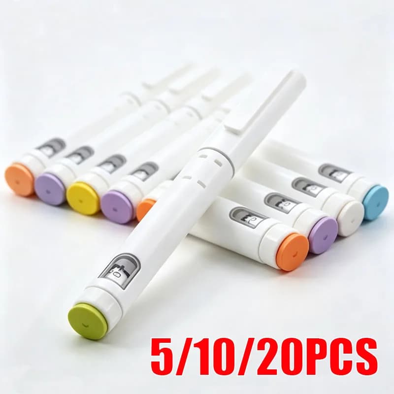 5/10/20Pcs Candy Color 60U Disposable Injection Pen Shell 3ml Peptide Pen Insulin Pen Suitable for 3ml Glass Cartridge