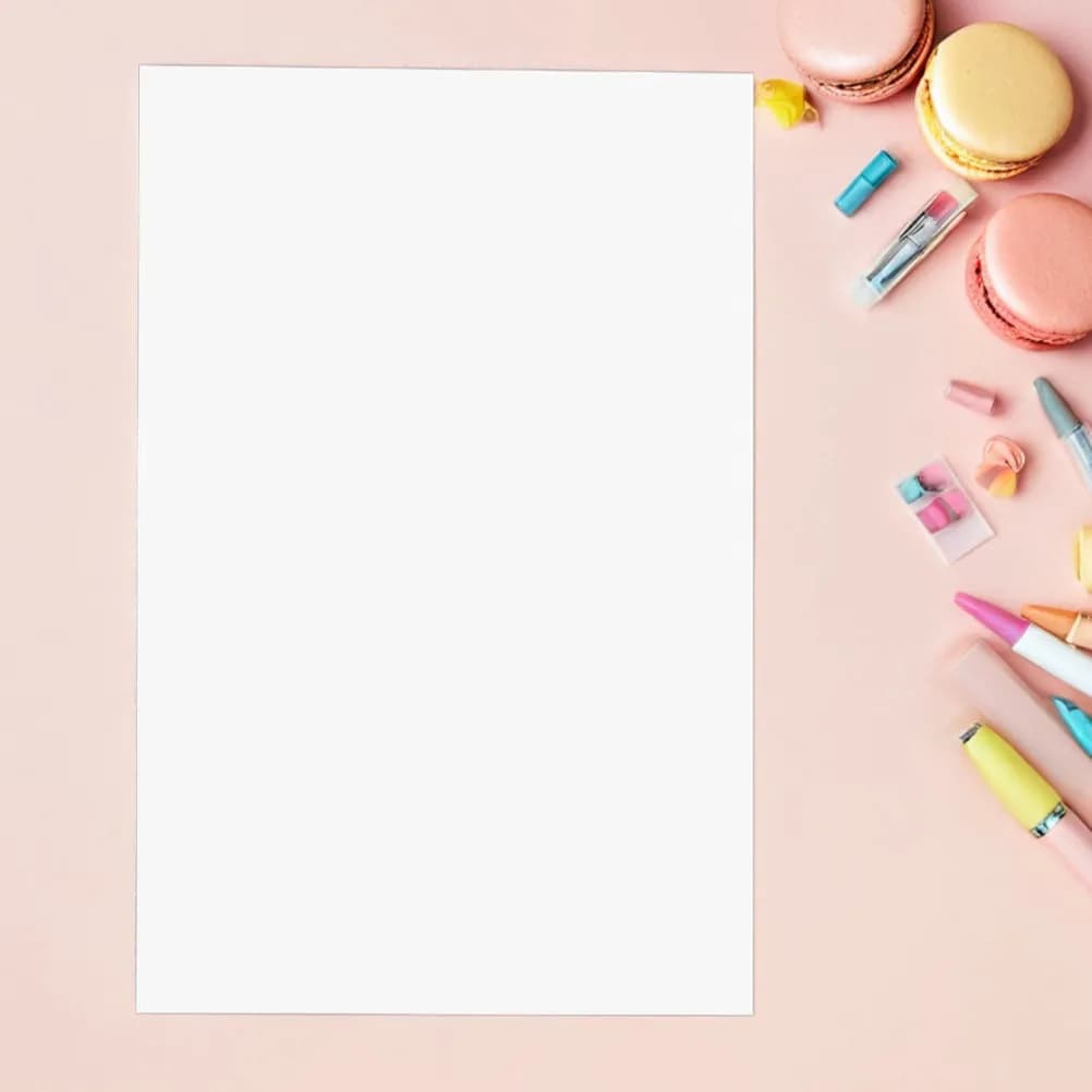60Pcs A4 Drawing Paper Smooth Thick Surface Suitable for Students Sketching Painting DIY Art Projects White Drawing Materials