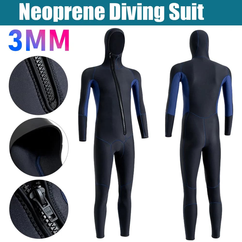 Mute 3mm Neoprene Diving Tute da surf Snorkeling Kayak Pesca subacquea Apnea Nuoto Body Suit Surf Kitesurf Muta