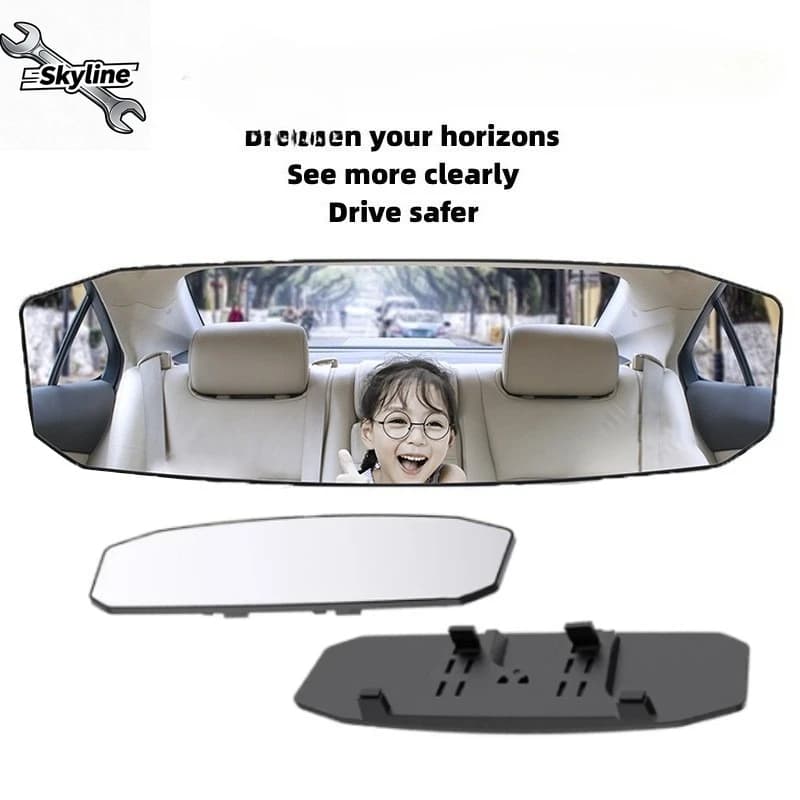 Specchietti per auto per bambini Specchietto retrovisore Ampio angolo panoramico Assisting Antiriflesso Monitor interno per visione grande Auto universale