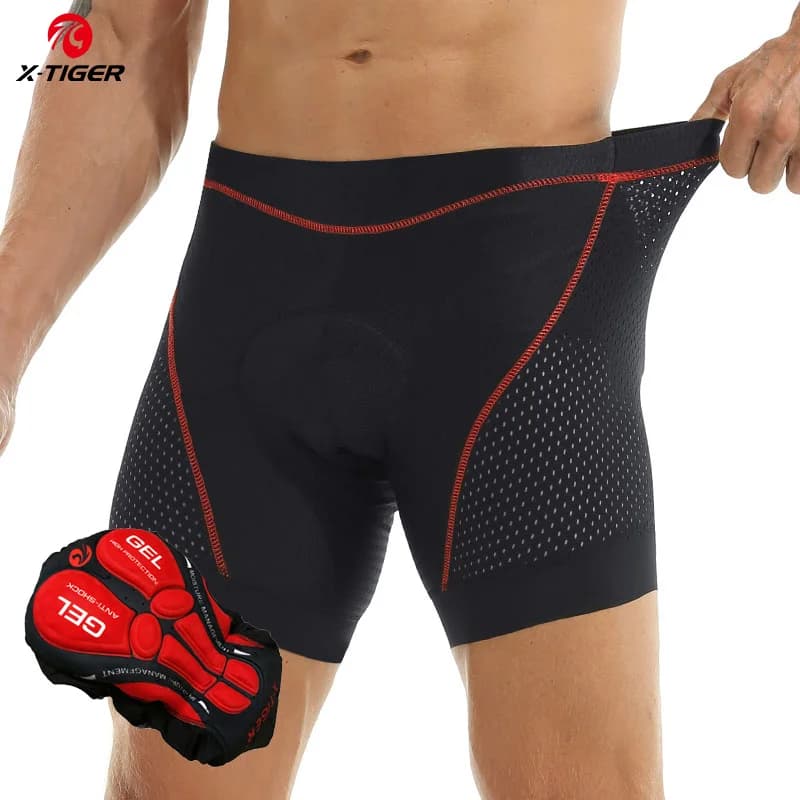 X-TIGER Cycling Intimate 5D Bike Shorts Breathable Padded Gel Man MTB Non-slip Legs Horse Riding Cycling Shoe Cycling