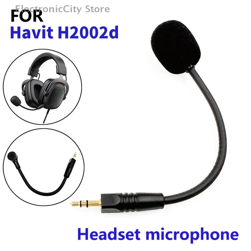 1PC Replacement microphone for Havit H2002d 3.5 mm spare microphone for Havit H2002d Microphone E-sports games