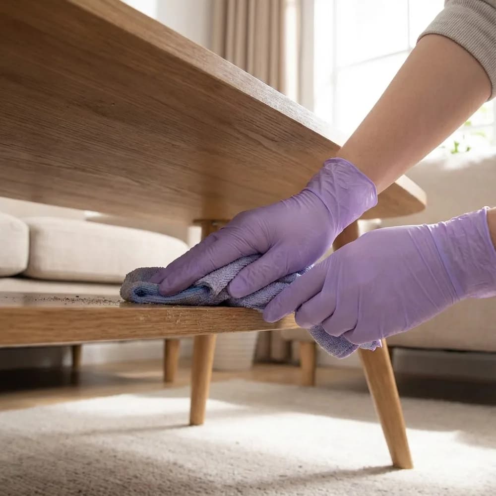 50 Pezzi di Guanti in Nitrile Viola Monouso, Senza Lattice, in Gomma Sintetica per Progetti, Toelettatura Animali e Lavori Domestici