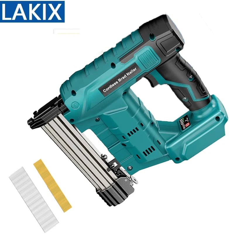 F30/425K Pistola Sparachiodi Elettrica Chiodatrice Cucitrice Inquadratura Chiodatrice Tacker Mobili Graffetta Pistola Strumento di Potere Per Makita 18V Batteria