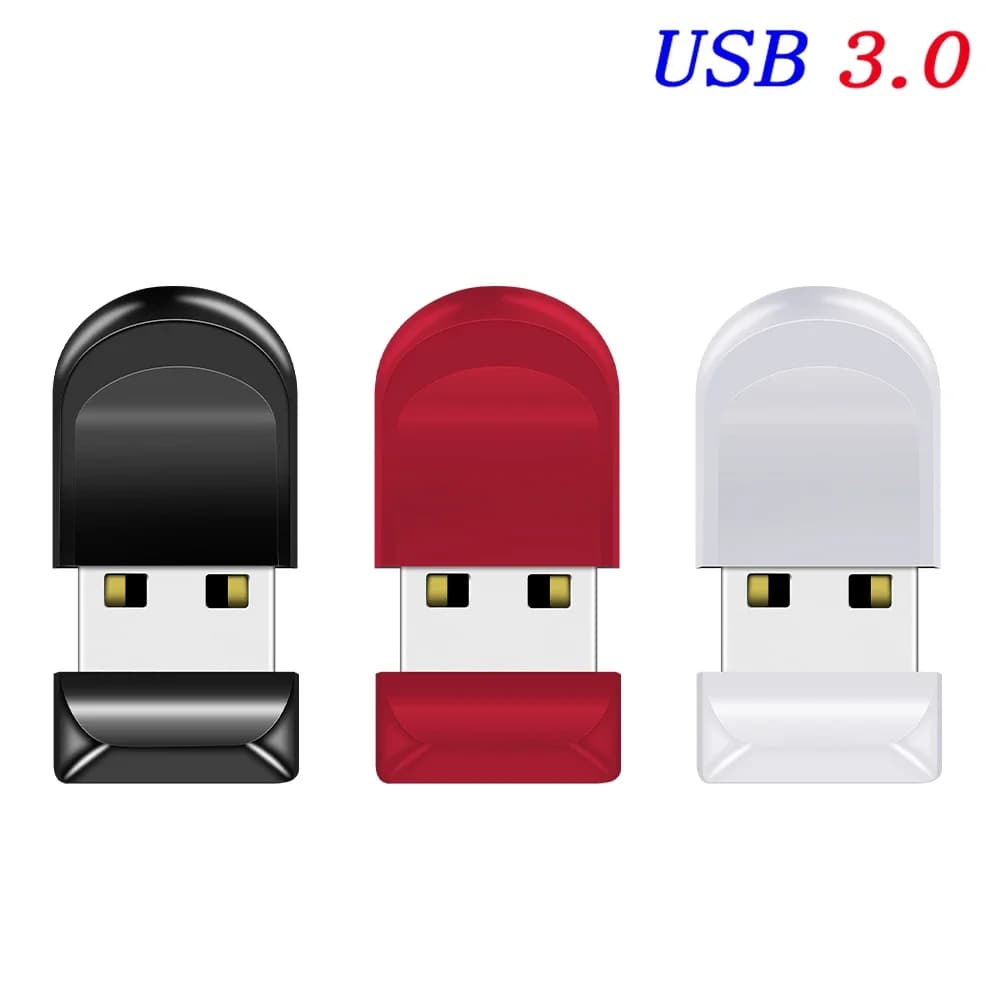 Super Mini USB 3.0 Flash Drive 64 GB Memory Stick a catena libera Regalo creativo Pen Drive 32 GB Nero Rosso Bianco Pendrive ad alta velocità 16G