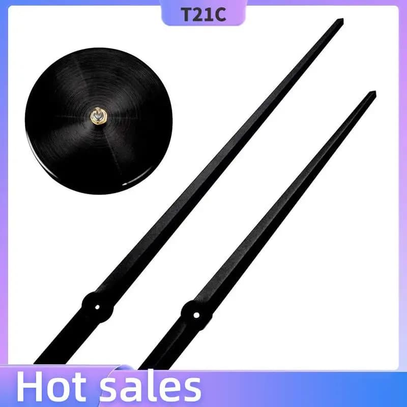 T21C 2 3D watch hands, large DIY watch movement mechanism needles, replacement of wall accessories parts, black