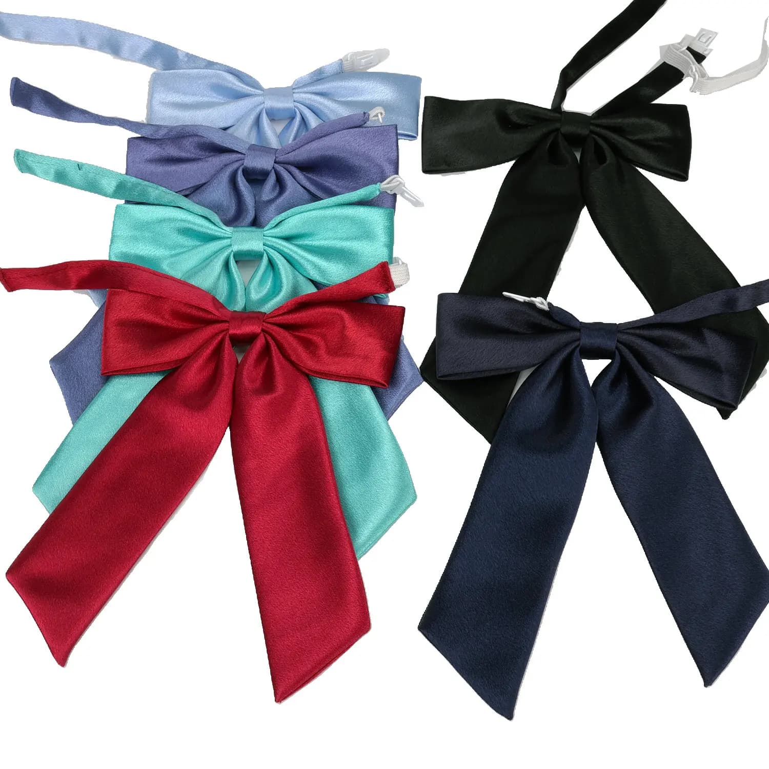 Stile giapponese Uniforme JK Papillon Regali Solido Grandi Camicie da donna Papillon Scuola Festa di nozze Bowknot Farfalla Abiti Accessori