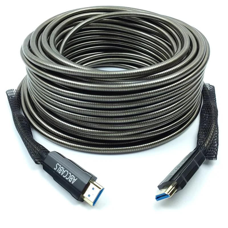 Best SellersHigh Quality Durable 2.1 Version For HDMI Cable 8K 60HZ Armoured Optical Fiber With PVC For Computer Projector TV Au