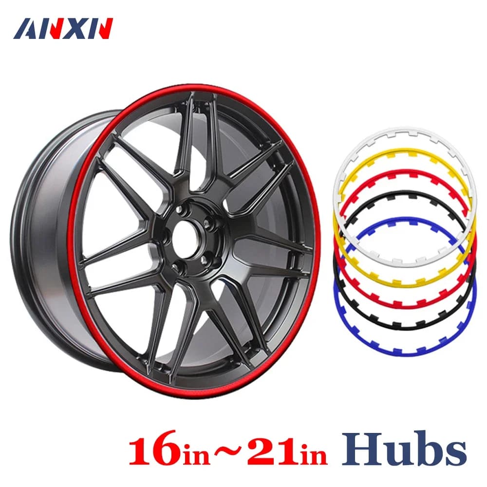 Heavy Duty Car Wheel Guard Rim Protector Trim Ring 17/18/19/20/21 Inch 4 Packs For Tesla Model 3 Y S X For BMW Benz Audi Hyundai