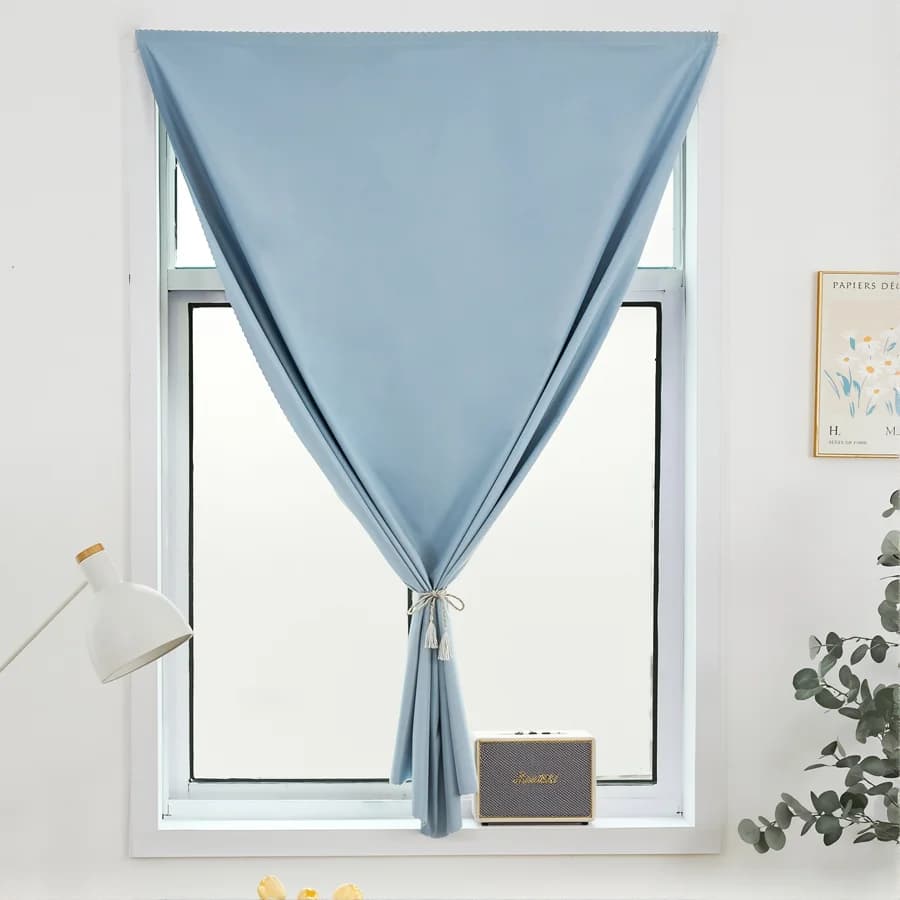 1 Pezzo Tende Oscuranti con Velcro Senza Foratura, Oscuramento Elevato, Tende Autoadesive per Finestre di Camere da Letto e Bovagli