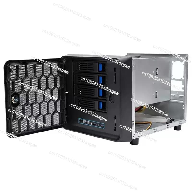 Il nuovo chassis NAS a 4 slot per hard disk supporta schede madri mini ITX per l'archiviazione di rete domestica.