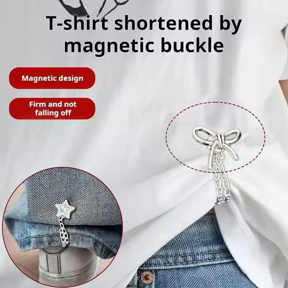 1Pc Cartoon Magnetic Pants Leg Clip Shorts Trouser Legs Roll Up Pants Leg Clip Trouser Fixing Magnet Pin Sewing Supplies