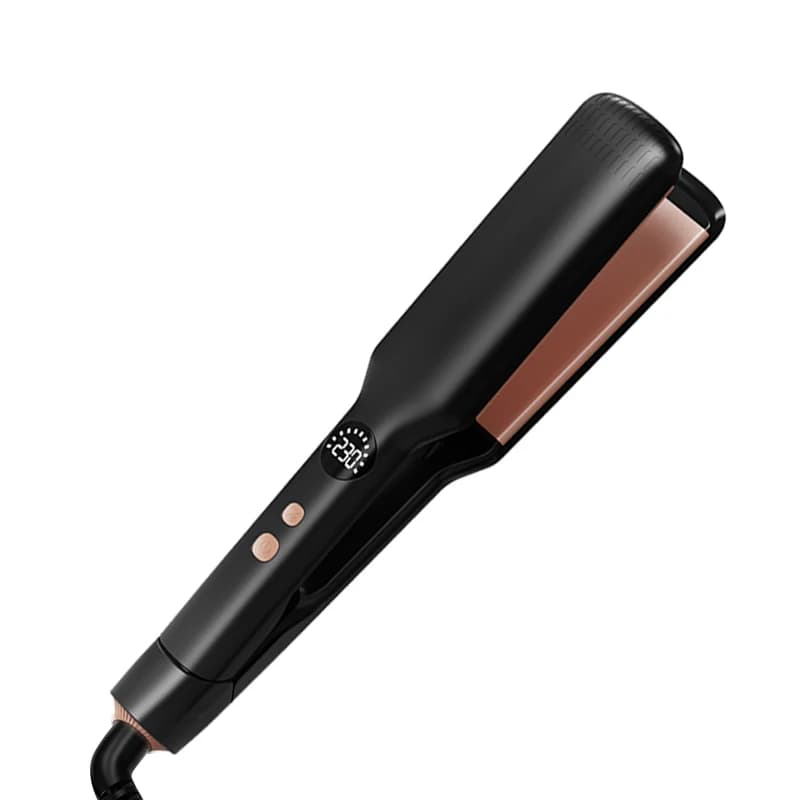 Professional Hair Plate 60W with Larghe Plates, Quick Heating, Adjustable Temperature, Styling Tool for Women, Hairdressers and Salons