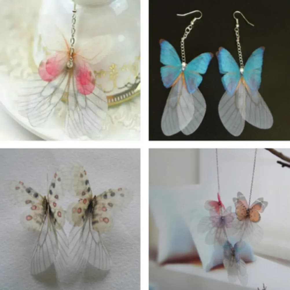 10 Pezzi 8Cm Anelli Decorativi Leggeri per Orecchini e Trecce per Capelli, Accessori Fai da Te per Decorazioni Finestre e Stanze