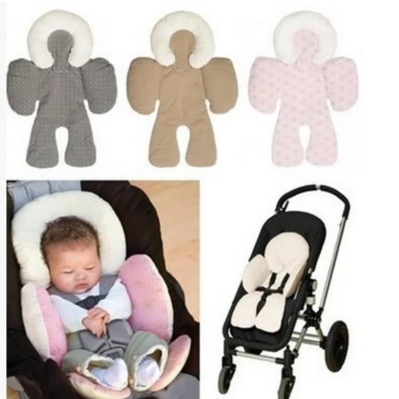 Cuscino per seggiolino di sicurezza per auto per bambini Passeggino Fodera per sedile Cuscino Materasso Cuscino di supporto per tutto il corpo Inverno ed estate Neonato universale