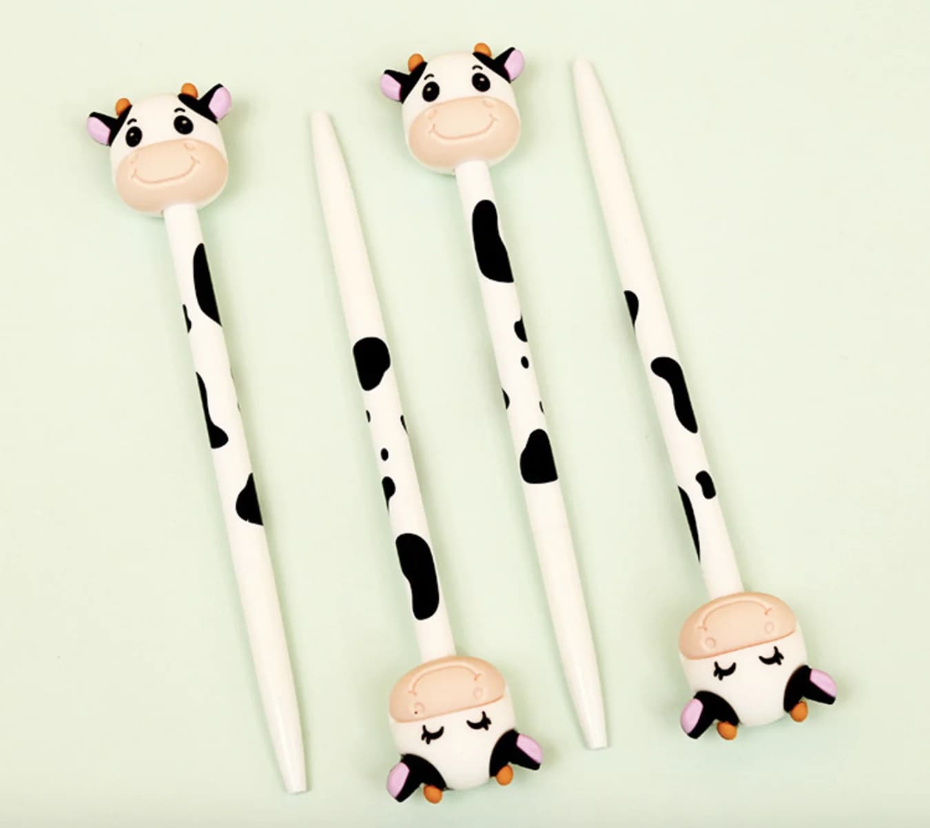 Bella divertente Kawaii simpatica mucca da latte a forma di bovino penna a sfera in Gel cancelleria ad asciugatura rapida