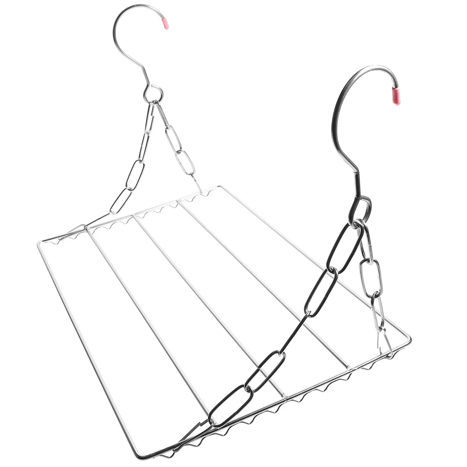 Balcony Stainless Steel Shoes Drying Rack Window Hanging Clothes Organizer Multi-Functional Shoe Storage Display Hanger
