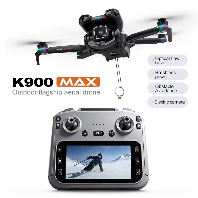 New K900 MAX GPS Drone Cam Fishing Air Drop Automatic Turnaround 5G Screen Obstacle Avoidance Drone Professional Camera FPV Dro