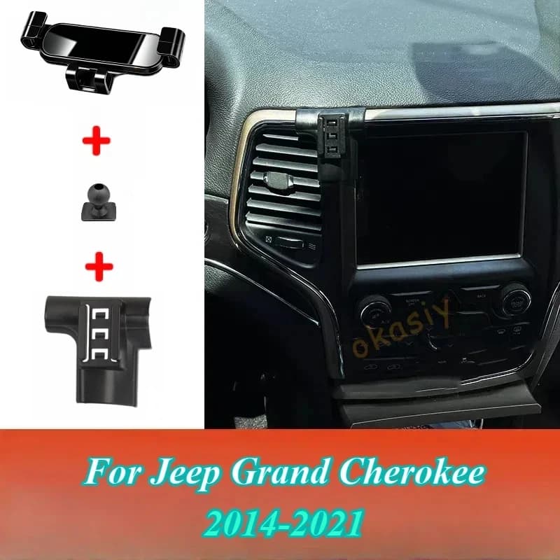 For Jeep Grand Cherokee 14-22 Adjustable GPS Navigation Bracket Car Lnterior Accessories Car Phone Holder Mobile Mount Stand