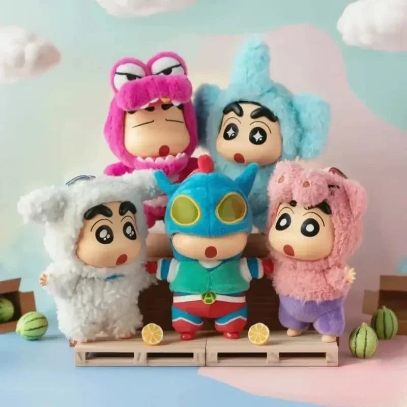 TOPTOY # CrayonShin-Chan Blind Box Costume Party Series Vinyl Doll Anime Action Figure Mystery Box Kawaii Collection Model Toy Gift