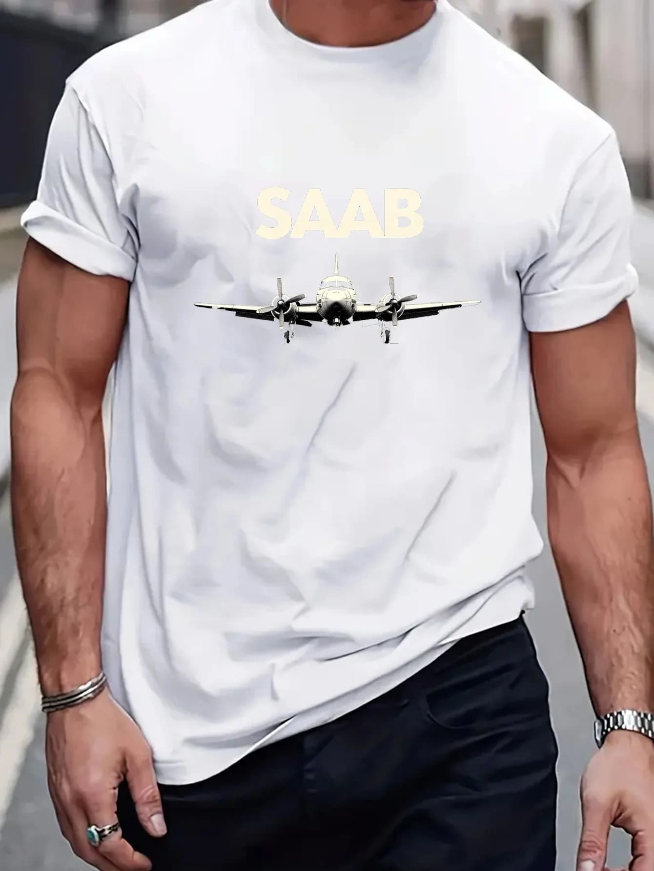 T-shirt da uomo, t-shirt sportiva estiva da uomo, tessuto elasticizzato, t-shirt stampata