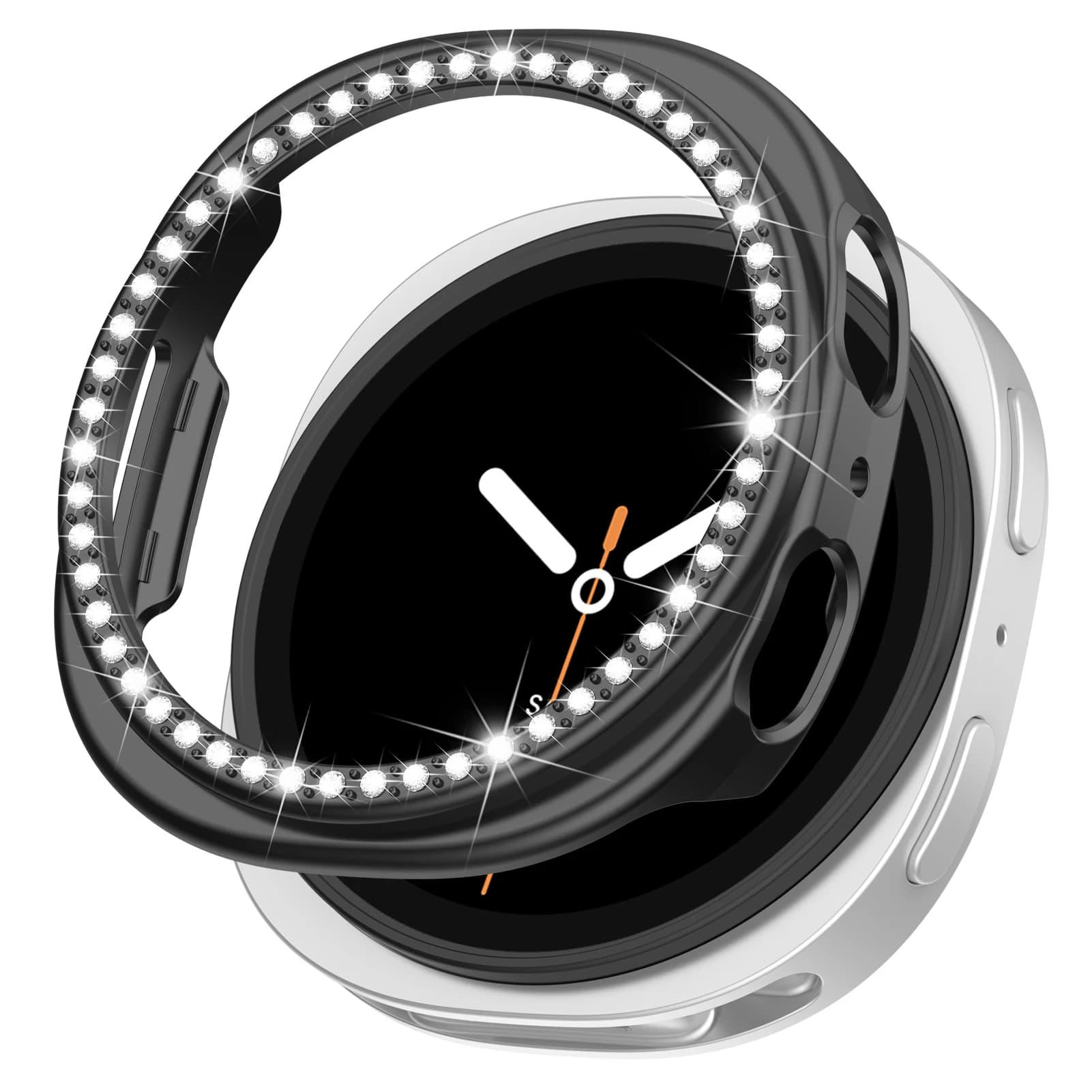 Diamond Case for Samsung Galaxy Watch 8 40mm Hollow Protector Shell smartwatch Accessories for galaxy watch 8 44mm Bumper Cover