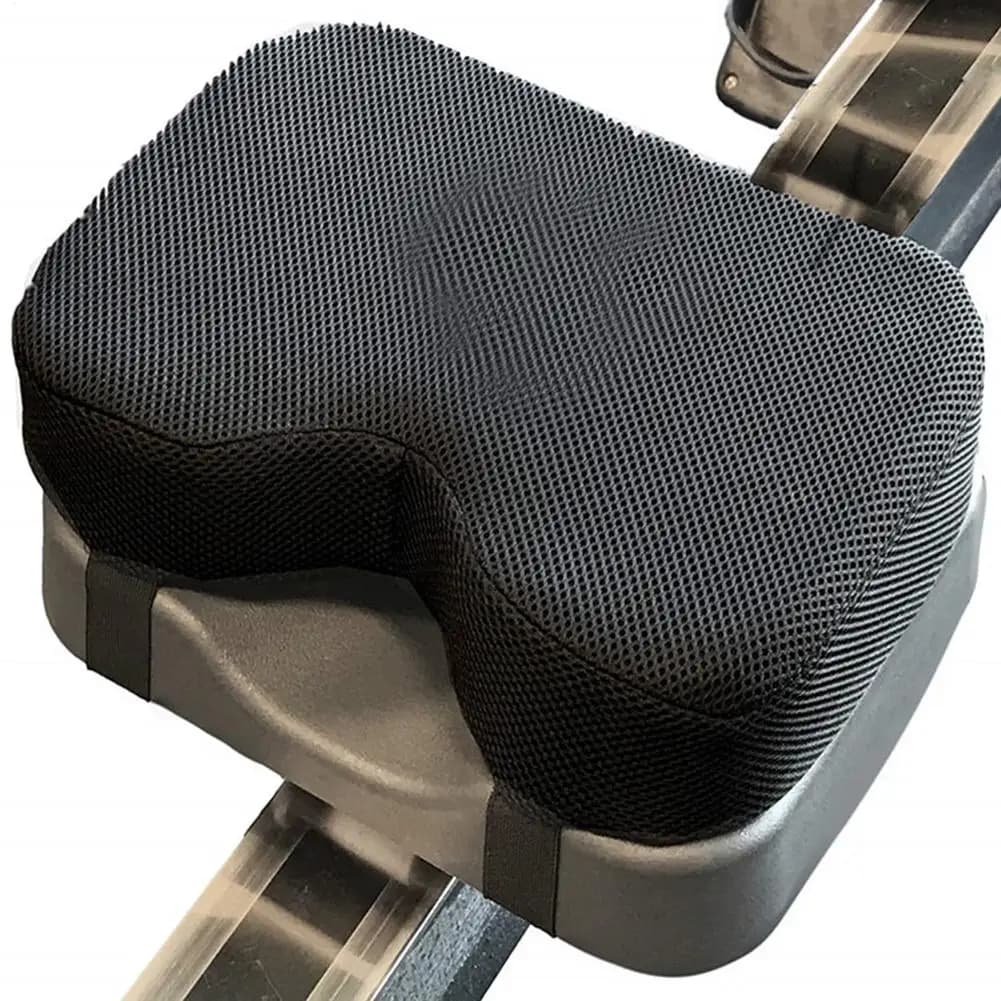 Cuscino per vogatore resistente Cuscino in memory foam Manicotto lavabile Sport all'aria aperta Cuscino in memory foam per bicicletta fisso orizzontale