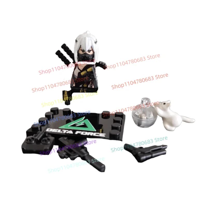 MOC Building Blocks Military Special Forces Mini Figure Assembly Model Display Cartoon Anime Accessories Toy Gift