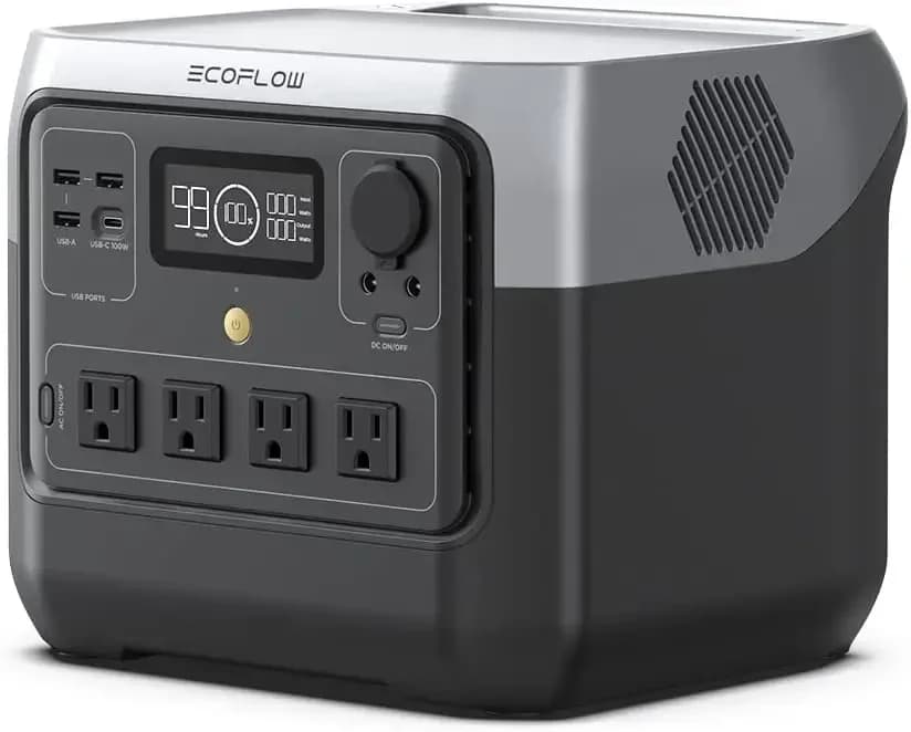 EF ECOFLOW Portable Power Station RIVER 2 Pro, 768Wh LiFePO4 Battery, 70 Min Fast Charging, 4X800W (X-Boost 1600W) AC Outlets, Solar Generator for Outdoor Camping/RVs/Home Use